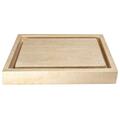 Eden Bath Rectangular Infinity Pool Sink- Honed Beige Travertine EB_S006BT-H